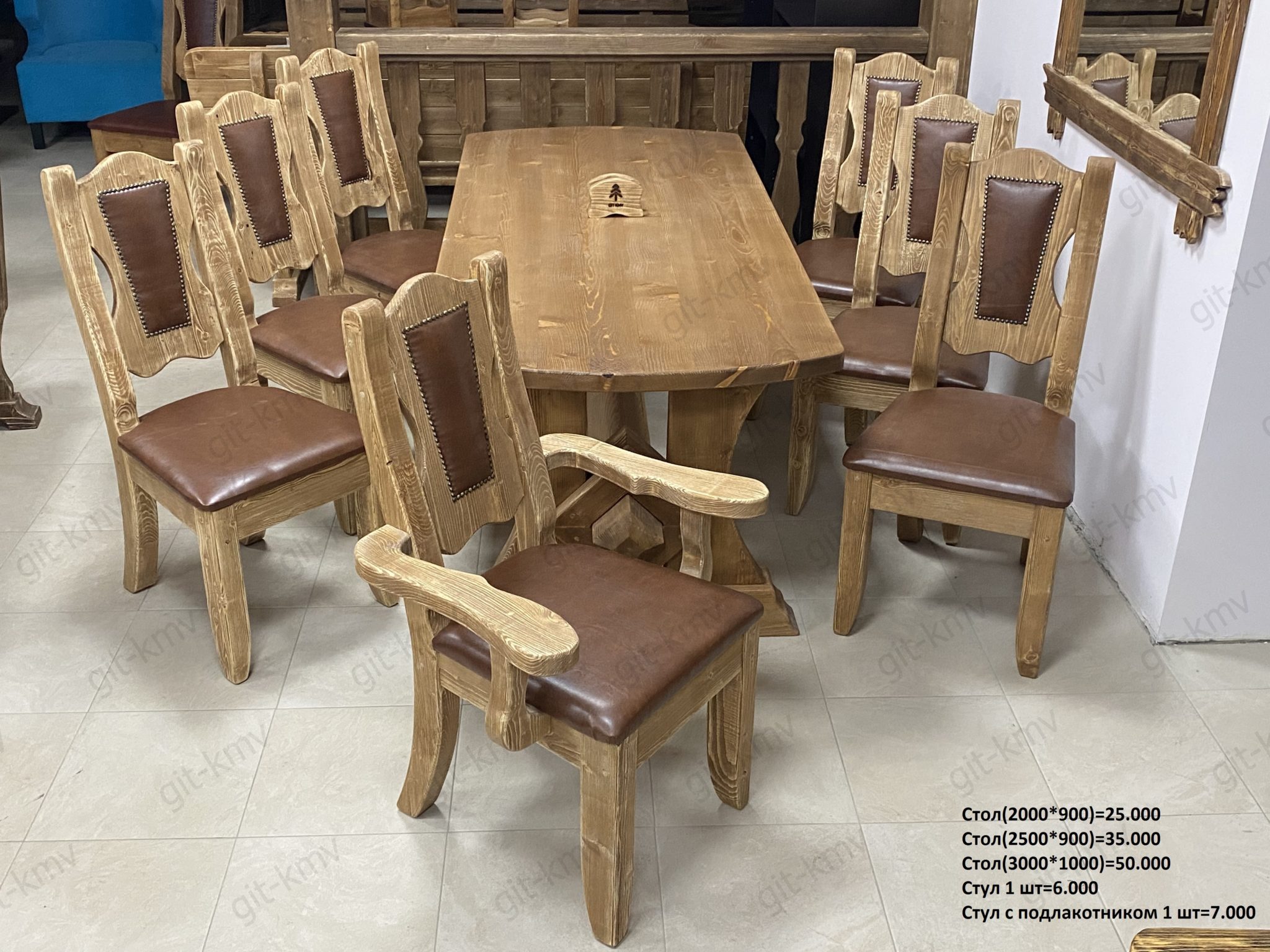 Столы и стулья для кухни из дерева своими руками